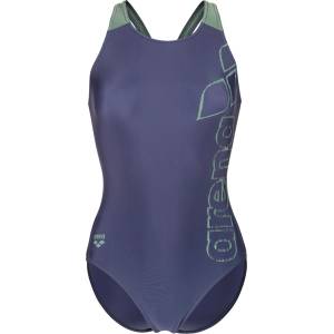 arena Дамски бански костюм Arena Women's Scratchy Swimsuit V Back Swimsuit - Navy / Sage - размер 34 (EU) (150-5861-0211)
