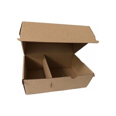 Burger Box DOUBLE s přepážkou - BEZ POTISKU