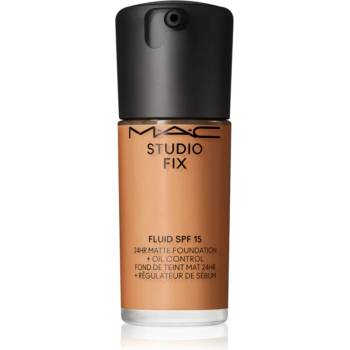 MAC Cosmetics Studio Fix Fluid SPF 15 24HR Matte Foundation + Oil Control матиращ фон дьо тен SPF 15 цвят NC45 30ml