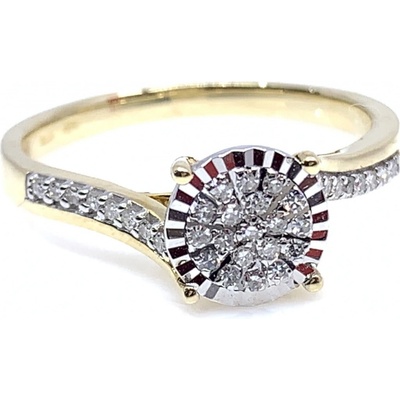 Diante Zlatý prsten s briliantem CKWAJR24813Y 2