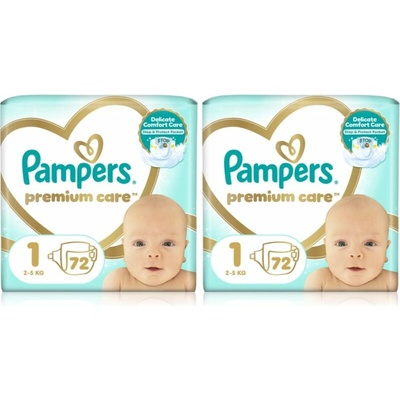 Pampers Premium Size 1 2x72 ks