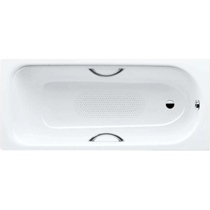 KALDEWEI Advantage - Правоъгълна вана Saniform Plus Star 345, 160x75 см, с отвори за дръжки, бяла - вана, противоплъзгаща повърхност, Perl-Effekt, отвори за дръжки 134534013001 (134534013001)