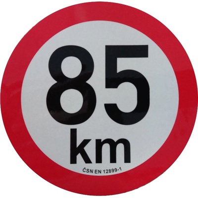 Omezení rychlosti 85 km retroreflexní pr. 200 mm