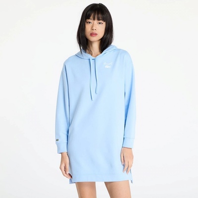 Lacoste Oversized Fleece Sweatshirt Dress Blue