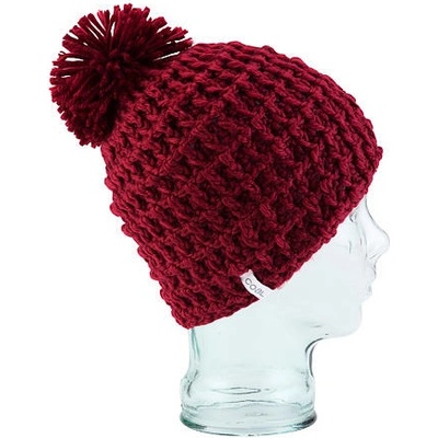 Coal čepice Waffle burgundy
