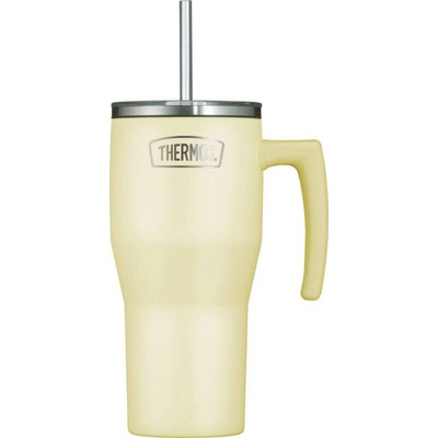 Thermos Refreshing termohrnček s madlom a slamkou 850 ml matne vanilková