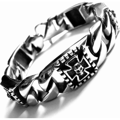 Steel Jewelry náramek masivní motorkářský z chirurgické oceli NR150405