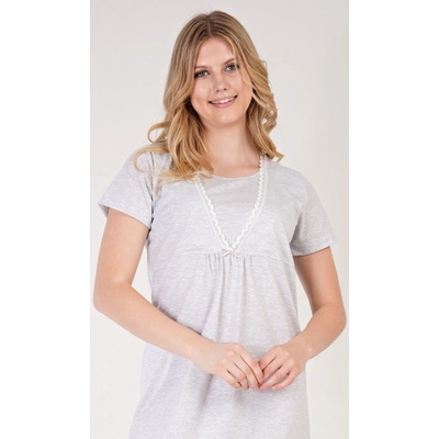 Vienetta dámska nočná košeľa materská Jana Šedá svetlo