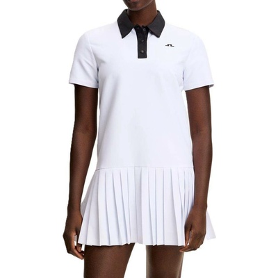 J.Lindeberg Ladies 30Y Grace Pleated Dress White