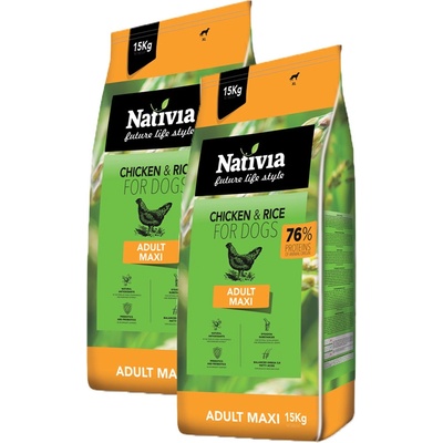 Nativia Dog Adult Maxi 2 x 15 kg