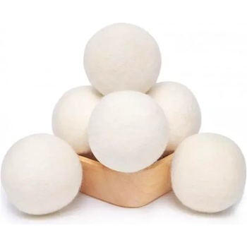 Вълнени топки за сушилня и пералня 6 броя натурална агнешка вълна