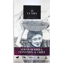 LA NAYA 65% hořká čokoláda STRAWBERRIES, CINNAMON & CHILLI 80 g