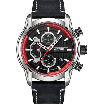 MEGIR Часовници megir sa-38535 - Черен / Сребърен kp38535 (sa-38535)