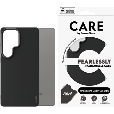 Panzer Гръб Care by PanzerGlass за Samsung Galaxy S25 Ultra, Fashionable Case, Черен
