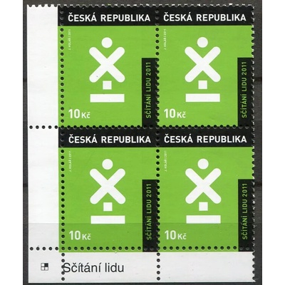 Česká pošta (2011) Pof. 665 ** (4-bl) - Česká republika - Sčítání lidu (tiskové desky) TD 2