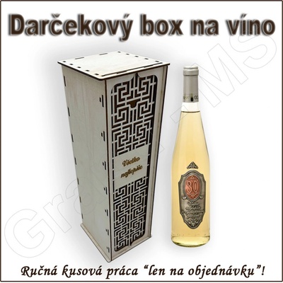Darčekový box na fľašu 01- veľký