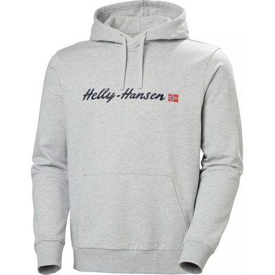 Helly Hansen CORE GRAPHIC HOODIE Šedá,Černá