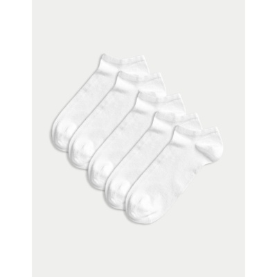 Marks & Spencer 5 чифта ниски чорапи Sumptuously Soft Marks & Spencer бяла Marks & Spencer | Byal | ЖЕНИ | 3-5