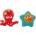 HaPe International Играчка за баня HaPe International - Октопод и морска звезда (H0213)