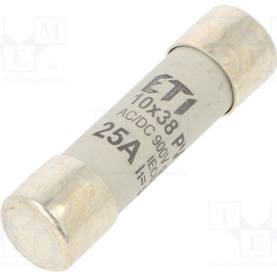 ETI POLAM 002625109 Pojistka: tavná; gPV; 25A; 1000VDC; kulatý; 10,3x38mm