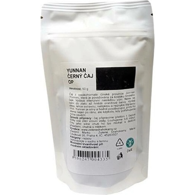 Zelené Drahokamy Yunnan černý čaj OP 50 g