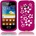 Samsung Galaxy mini 2 S6500 Flora Силиконов Калъф Розов + Протек