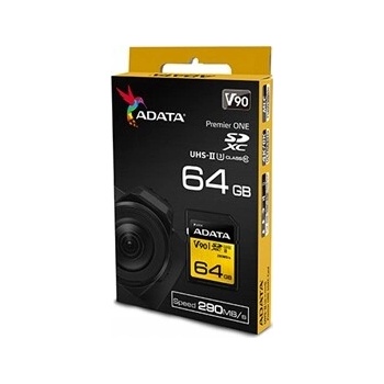 ADATA SDXC 64GB UHS-II U3 ASDX64GUII3CL10-C