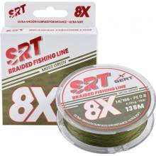 Sert splétaná šnůra 4X SRT Moss Green 135M|0,14mm/8,18kg