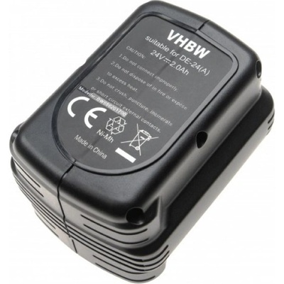 VHBW Батерия за DeWalt DE0240 / DE0241 / DW0240 / DW0242, 24 V, 2.0 Ah (888201700)