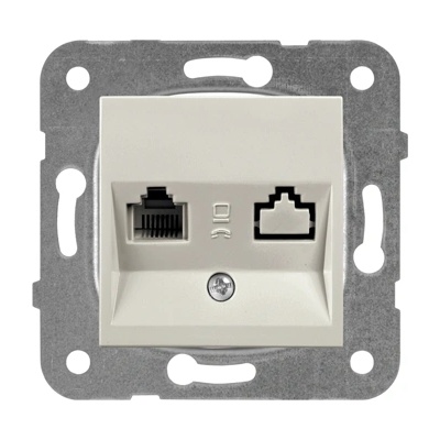 Panasonic РОЗЕТКА КОМПЮТЪРНА КАРЕ ПЛЮС МЕХ. БРОНЗ wktt04042br-eu2 (wktt04042br-eu2)