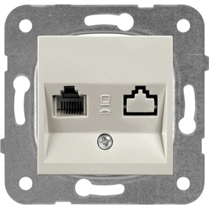 Panasonic РОЗЕТКА КОМПЮТЪРНА КАРЕ ПЛЮС МЕХ. БРОНЗ wktt04042br-eu2 (wktt04042br-eu2)