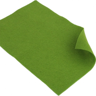 Plsť (filc) 20x30cm - 1mm - různé barvy Plst - filc 20x30cm: 45-23 Zelená olivová