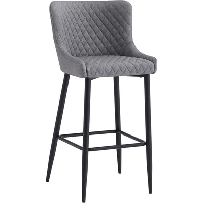 Kondela CEZARIA šedá / černý matný lak