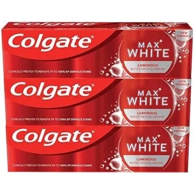 Colgate Max Fresh Cooling Crystals bieliaca 3 x 75 ml