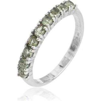 Šperky Jan Kos jewellery Stříbrný prsten s vltavínem 32106307