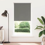 vidaXL Ролкова щора Blackout Сив 115x230 cm Ширина на плата 110, 7cm (4011209)