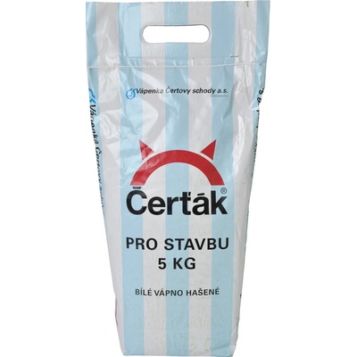 Vápno Čerťák hašené bílé pro stavbu 5 kg
