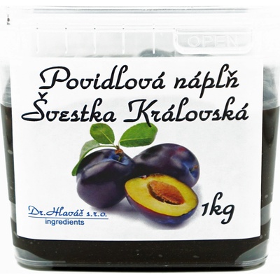 Dr.Hlaváč Povidlová Náplň švestka Královská 1 kg – Zboží Dáma