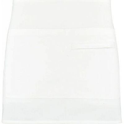 Bargear Krátká barová zástěra se dvěma kapsami Bílá K520