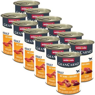 Animonda GranCarno Original Adult - говеждо и птиче месо 12 x 400 г