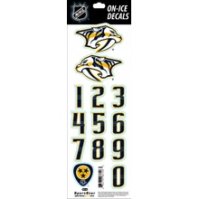 Sportstape ALL IN ONE HELMET DECALS - NASHVILLE PREDATORS