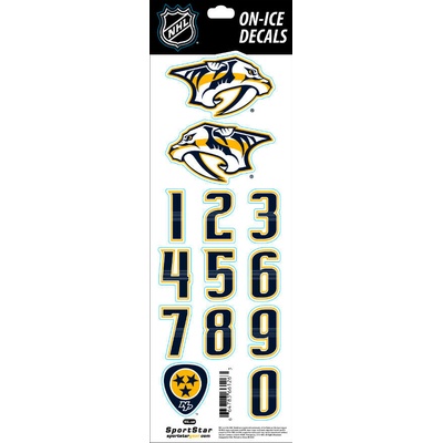 Sportstape ALL IN ONE HELMET DECALS - NASHVILLE PREDATORS