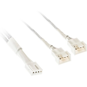 Kolink Кабел Kolink PWM 1-2 Сплитер - 35 cm, оплетен, Бял (ZUAD-1631)