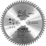 VERKE Режещ диск с твърдосплавни пластини 180x22, 2мм 60T 66340 (V44027)