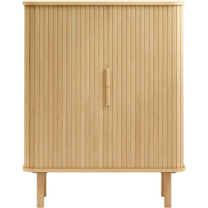 Unique Furniture Шкаф в дъбов декор с плъзгащи се врати в естествен цвят 113x90 cm Cavo - Unique Furniture (48952781)