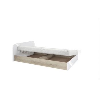 Bogdan Furniture I Легло Mod 2011 за матрак 120/190, Сонама арвен/Бял гланц