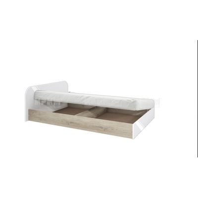 Bogdan Furniture I Легло Mod 2011 за матрак 120/190, Сонама арвен/Бял гланц