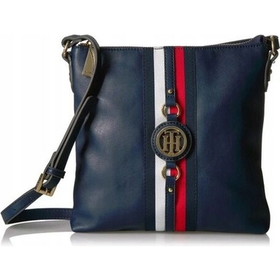 Tommy Hilfiger kabelka přes rameno z eko kůže modrá