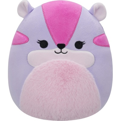 Squishmallows Fialovo-růžový chipmunk Tamara
