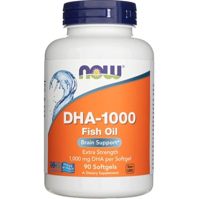 Now Foods DHA-1000 Podpora mozgu, extra sila 90 mäkkých gélov